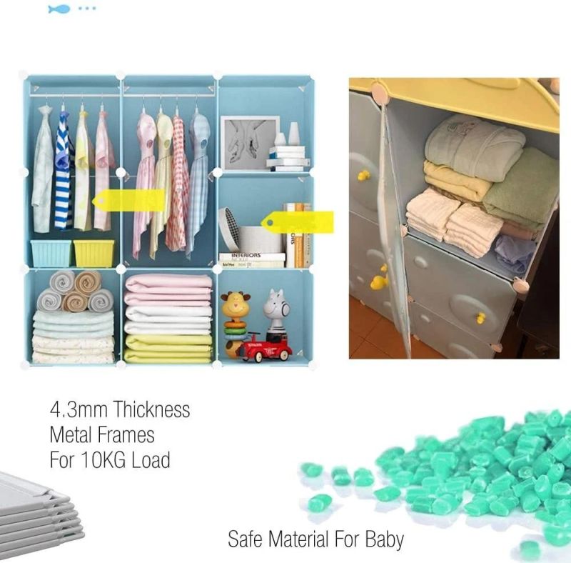 Designs Big Drawer Kids Cloth Folding Cupboard Plastic Wardrobe