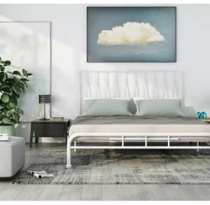 Newly Designed Metal Bed Frame Popular Iron Bedroom Furniture Platform Bed Base