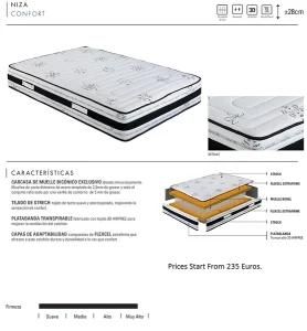 High Quality Visco Memory Foam Spring Mattress