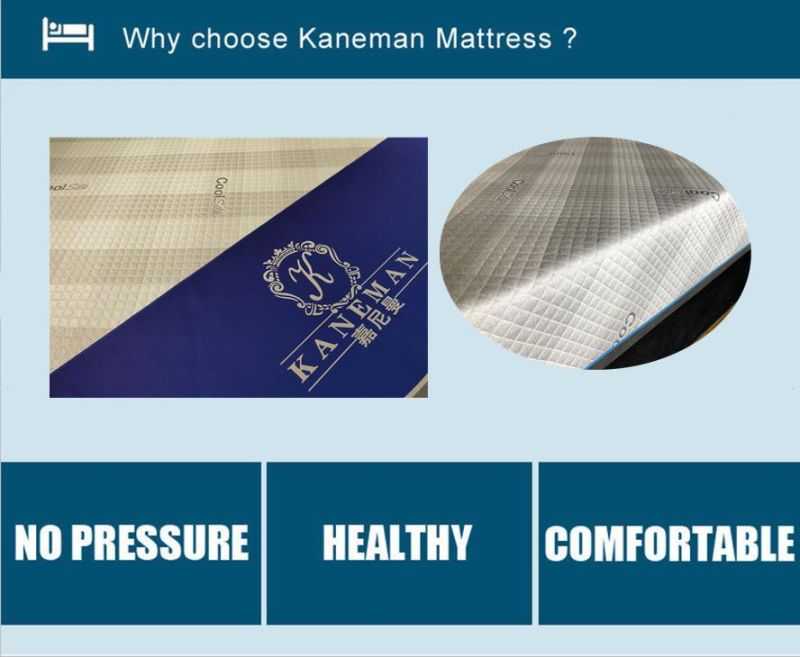 Customized Good Sleep Luxury High Density Foam Mattress Roll up Packed