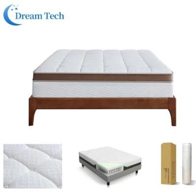 Home Use Medium Hard Pocket Spring Mattress High Density Mattress Foam Roll up and Fold in Box Single Bed