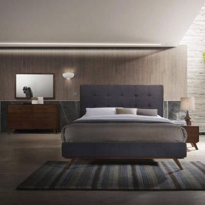 Wholesale/OEM/ODM North American Style Walnut Home Furniture Bedroom Furniture Set