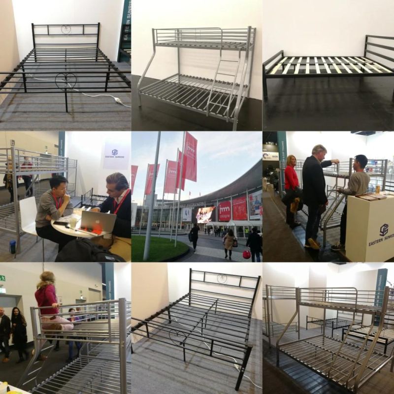 Factory Wholesale Army Students Use Metal Bunk Bed