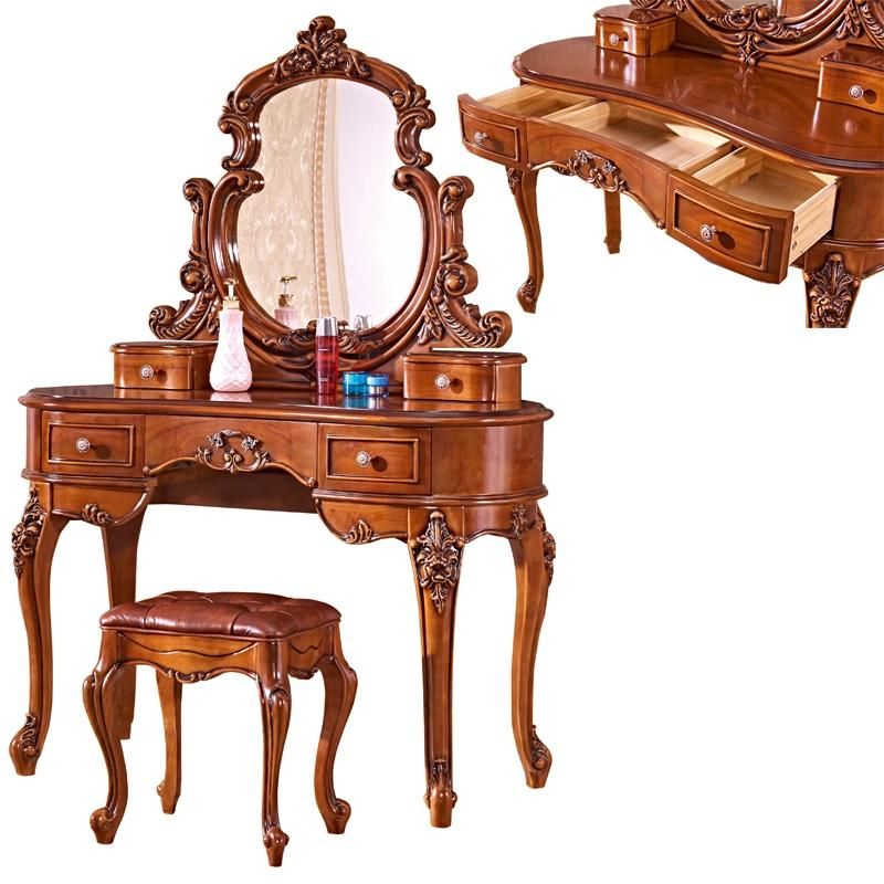 Wooden Dresser Table in Optional Furniture Color for Bedroom Furniture