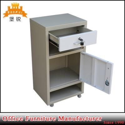 High Quality Moveable Medical ABS Steel Bedside Locker Jas-109