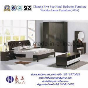 Suite Bedroom Furniture Apartment MDF Queen Size Bed (F06#)