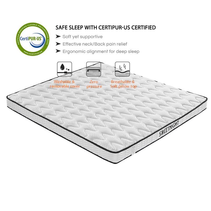 Queen King Size Economic Hotel Furniture Bedroom Set Spring Mattress