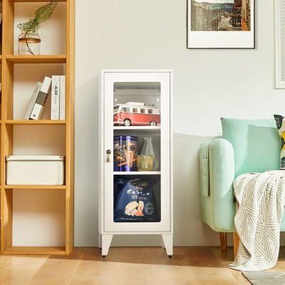 Metal Storage Cabinet with 2 Adjustable Shelves File Cabinet Metal Locker Office Cupboard for Bedroom Living Room Bathroom