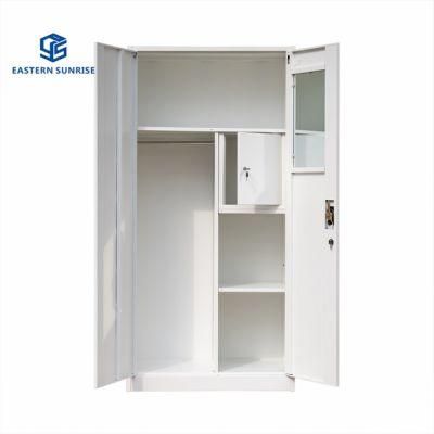 China Hot Sale Muti-Purpose Living Room Steel Locker with Safe/Hanger/Drawer/Mirror