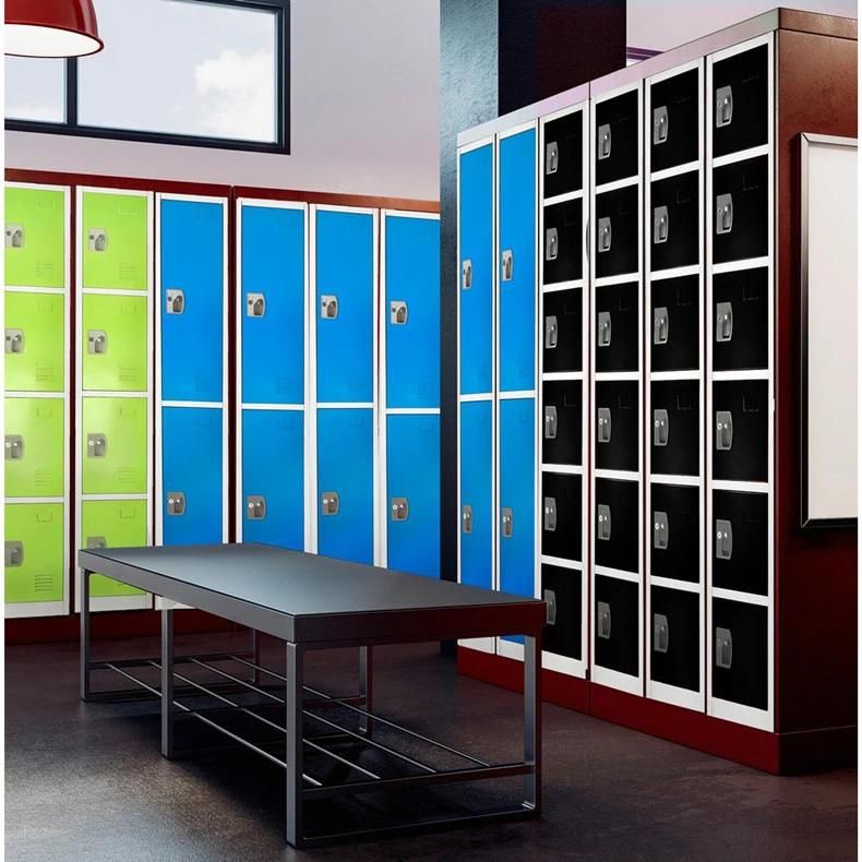 72" Steel 6 Tier Storage Locker for School & Office W/6 Doors and 6 Internal Hooks