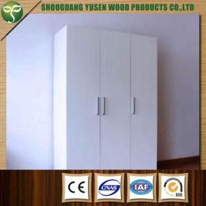 Wood Material Three Doors Wardrobe