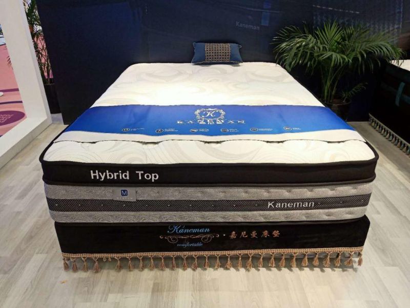 Euro Top Plush Visco Memory Foam Pocket Spring Mattress Roll in a Box