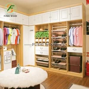 Closet Wardrobe with Folding Ironing Board Organizers