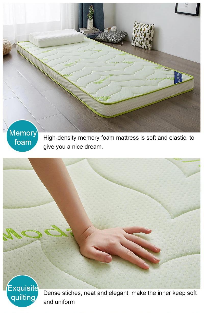 Dormitory Bed Mattress Roll Foldable Portable Soft Foam Single XL