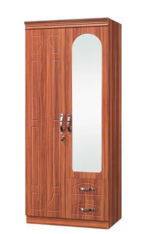 Full-Length Mirror Wardrobe PVC Wardrobe 2/3/4 Door Simple Wardrobe