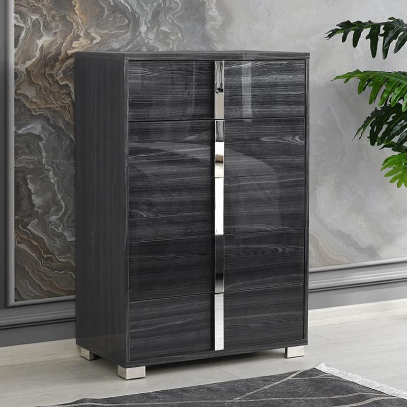 Nova Home Office Livingroom Furniture Wooden Glossy 4 Drawer Bedroom Cabinet