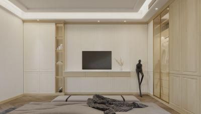 Newest Design Home Products Aluminum Wood Grain Bedroom Wardrobe Furniture