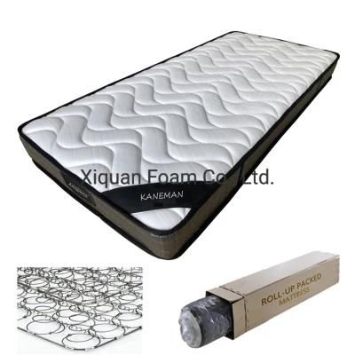 Matelas 15cm Roll up Promotion Cheap Single Size Bonnell Spring Mattress
