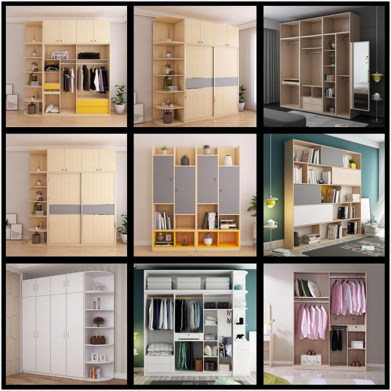 Modern Living Room Furniture Wooden MDF Apartment Home Furniture Hotel Bedroom Wardrobe (UL-9L0058)