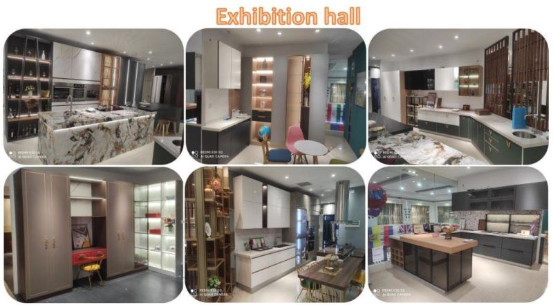 Light Luxury Bright Modern Wardrobe Customized Home Bedroom Glass Wardrobe Master Bedroom with Dressing Table Swing Door Cloakroom