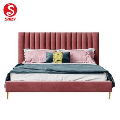 Hot Sale Modern Simple Design Bedroom Bed with Complete Set Furniture