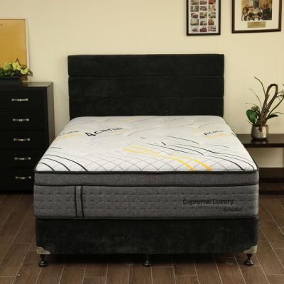 Merdon Furniture Pillow Top Spring Mattress with Latex and Memory Foam for Hotel and Home Bed Room King Bed