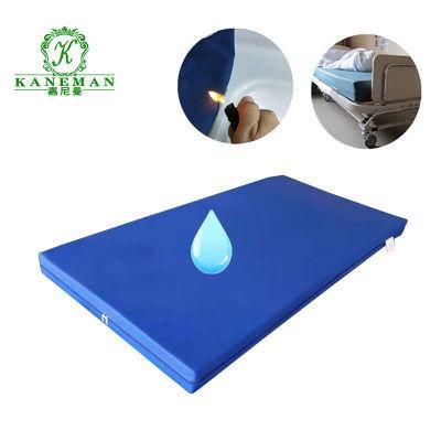 Blue Color PVC Waterproof High Density Foam Mattress with Zipper