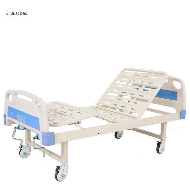 Hospital Bed ABS Plastic Headboard Back up Function Nursing Bed