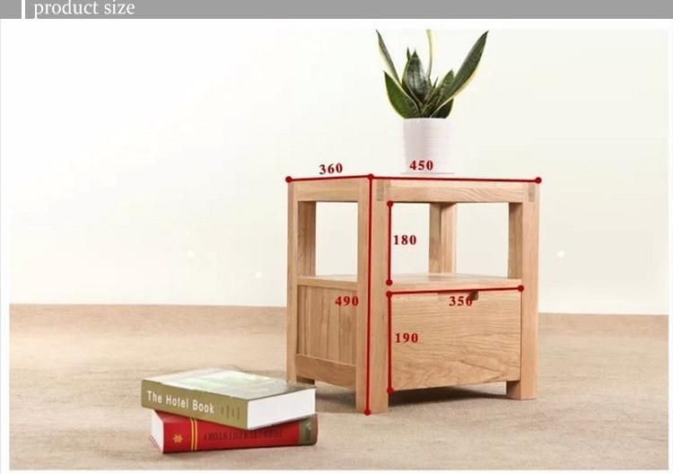 Furniture Modern Furniture Cabinet Home Furniture Bedroom Furniture Scandinavian Modern Nordic Art Deco Solid Wood Bedside Tables Shelf with 1 Drawer