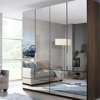Modern Customized Mirror Swing and Sliding Door Wardrobe Bedroom Furniture