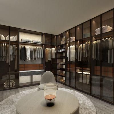 Home Living Room Bedroom Furniture UV Lacquer Wardrobe Cabinet Closet
