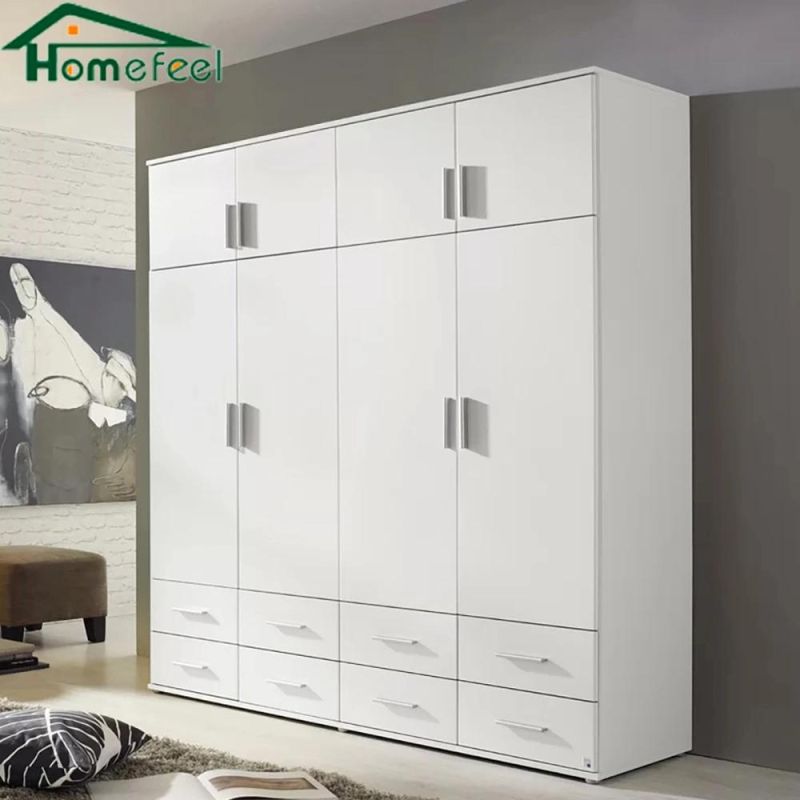 Modern Wooden Wardrobe Bedroom Multi-Space Clothes Wardrobe Factory Price Wholesale