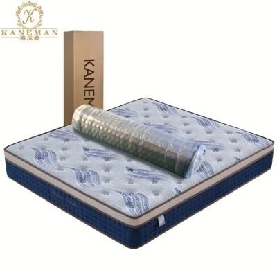 10 Inch Euro Top Vacuum Compress OEM Bonnell Spring Mattress for Hotel