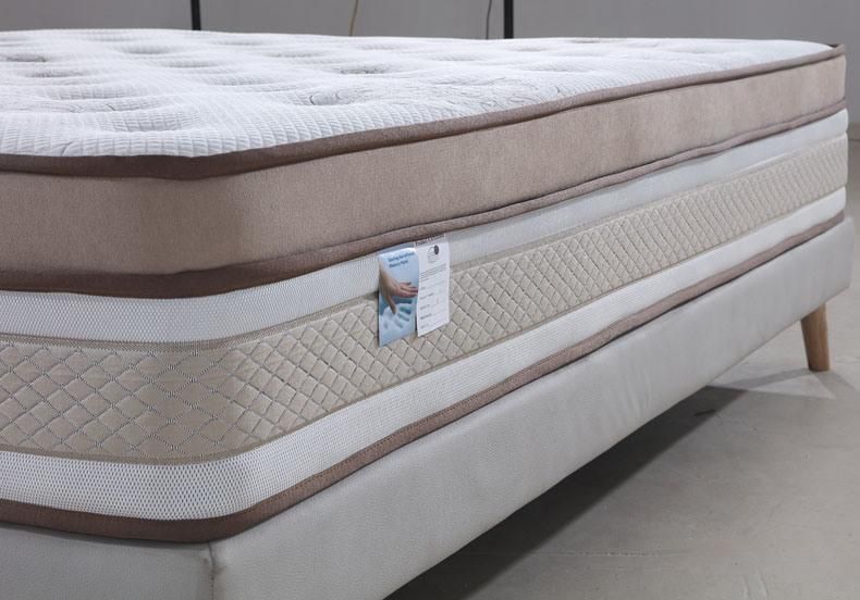 High Quality Newest Design Euro Top Vacuum Compress OEM Pocket Spring Mattress for Hotel