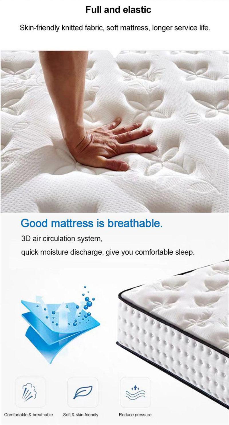 Luxury Innerspring Hybrid Marriott Hotels Double Bed Mattress for Bedroom
