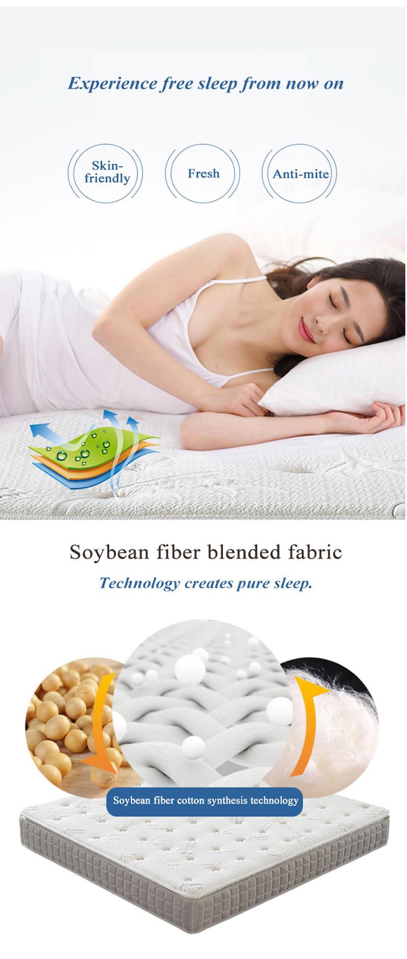 Bedroom Furniture High Quality Mattress Spring Latex for Single Bed