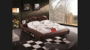 2013 Modern Genuine Leather Bed 990
