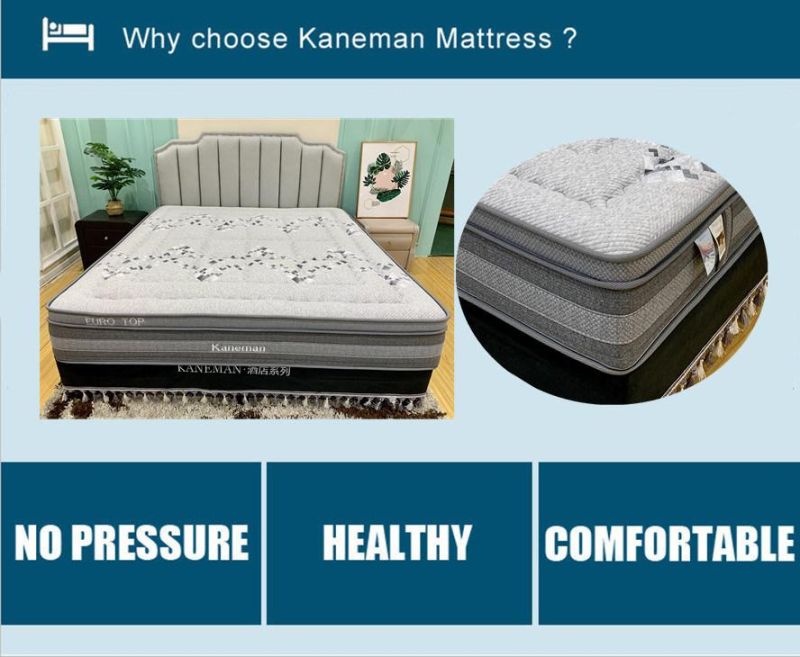 Vacuum Pack Mattress Latex Pocket Coil Mattress Spring Mattress in Pallet