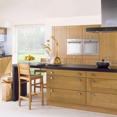 Morden Style Matte Lacquer Wood Colored Kitchen Furniture