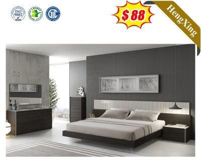 Simple Style Solid Wood White Design Bedroom Furniture Set Double King Queen Size Bed