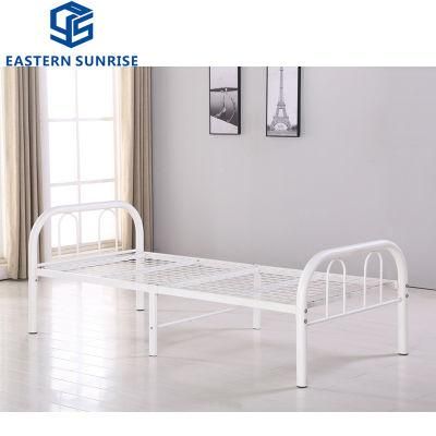 High Quality Single Metal Bed with Fine Workmanship