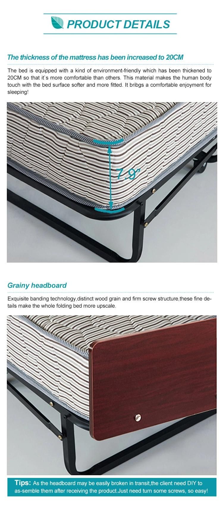 Wholesale Folding Murphy Bed Ultralight Movable on Wheels Chinese Furniture