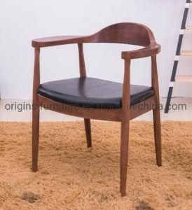 Solid Wood Chairman Chair with PU Cushion