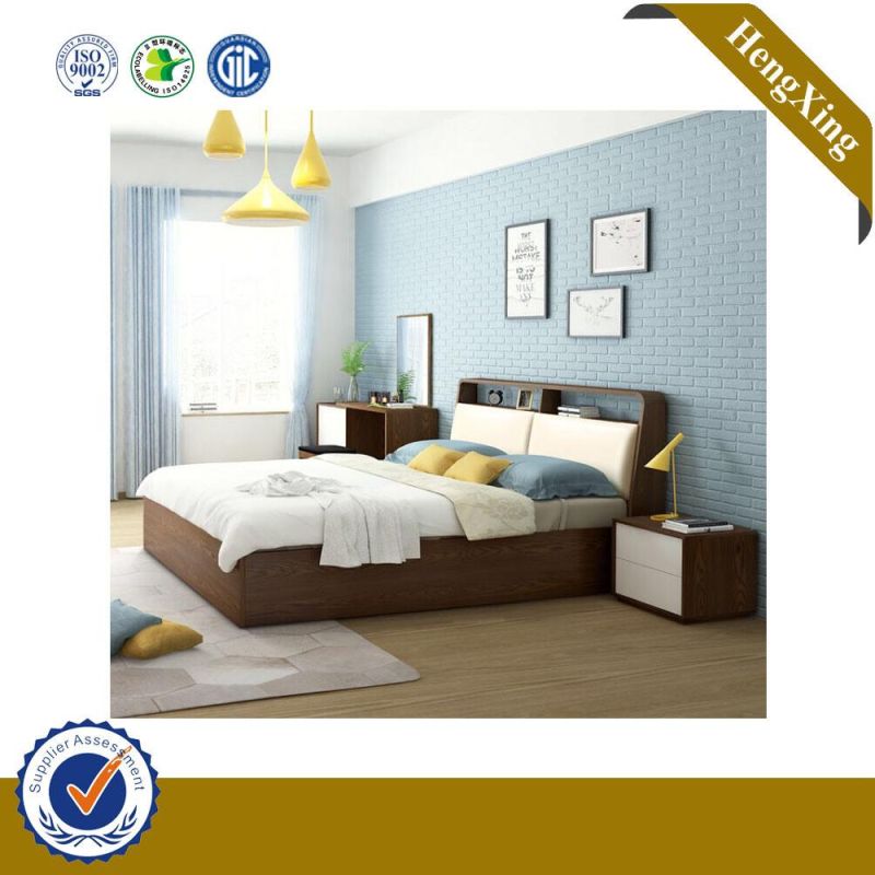 Cheap Price Home Hotel Furniture Queen Bed MFC Wooden Bedroom Set