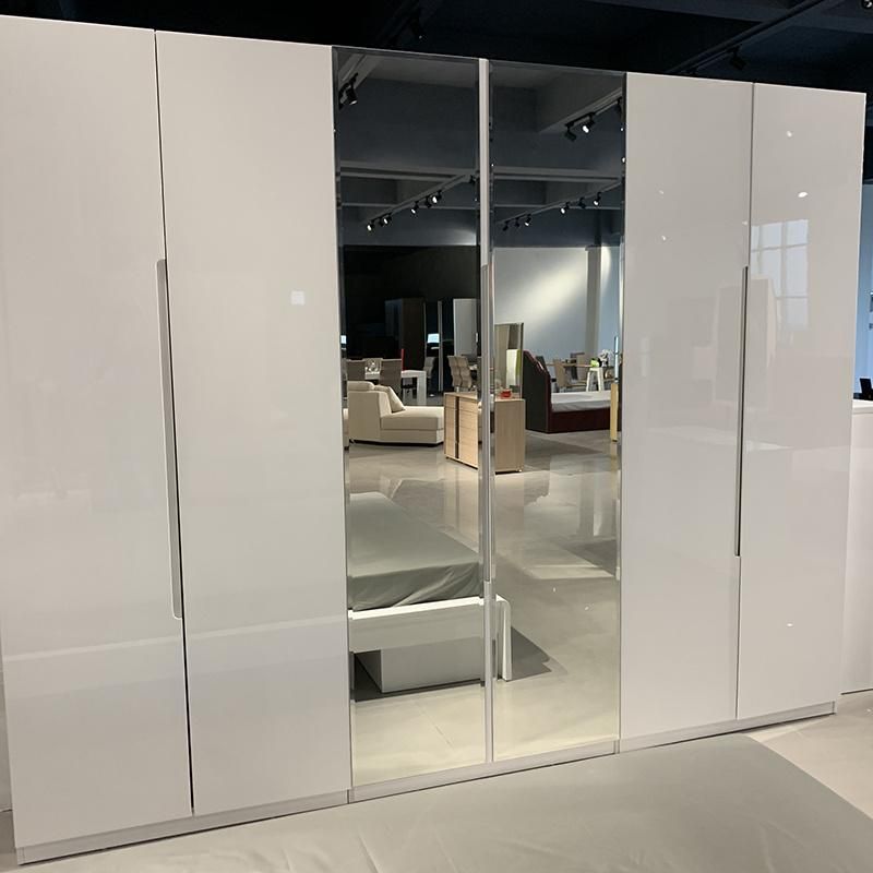 Nova High Quality Modern White High Gloss Bedroom King Size Bed Set Home Furniture Set