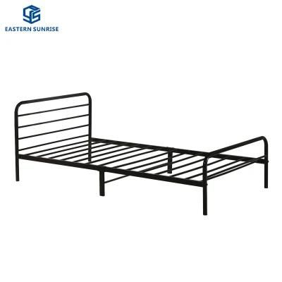 Wholesale Bedroom Furniture Metal Single Bed for Kids Adults