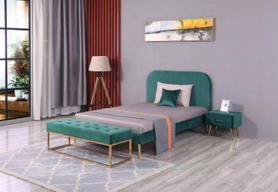 Huayang Classic Home Bedroom Furniture Wooden Frame Double Bed King Queen Size Bed Wall Storage Soft Bed King Bed