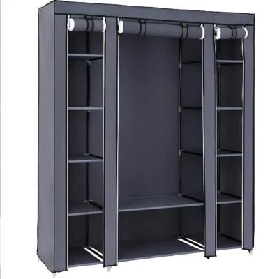 Metal Steel Clothes Bedroom Storage Cabinet Locker Furniture Wardrobe