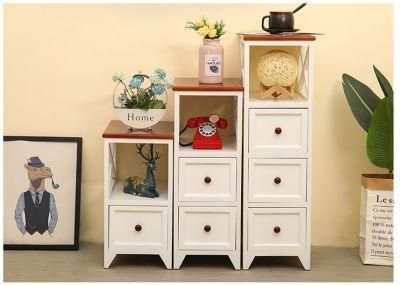 Home Furniture Customization Modern Furniture Nordic White Multi-Layer Drawer Storage Cabinet Bedside Table