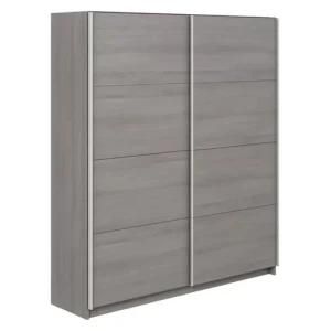 Sliding Door Wood Grain MFC Baby Wardrobe Cabinet